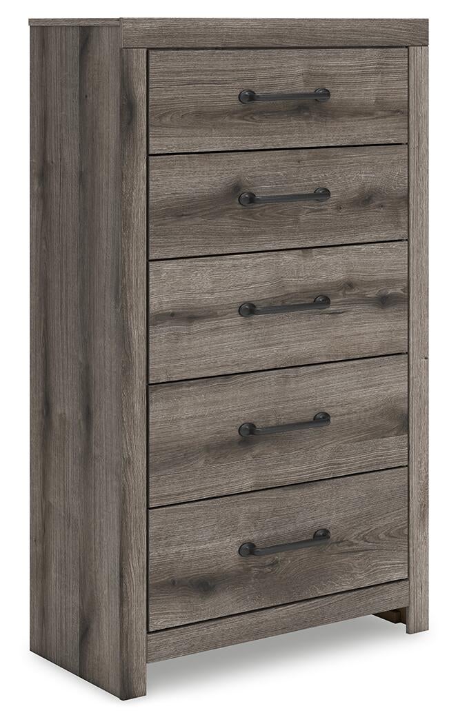 Urbanoore  Panel Bed, Dresser, Mirror, Chest And Nightstand