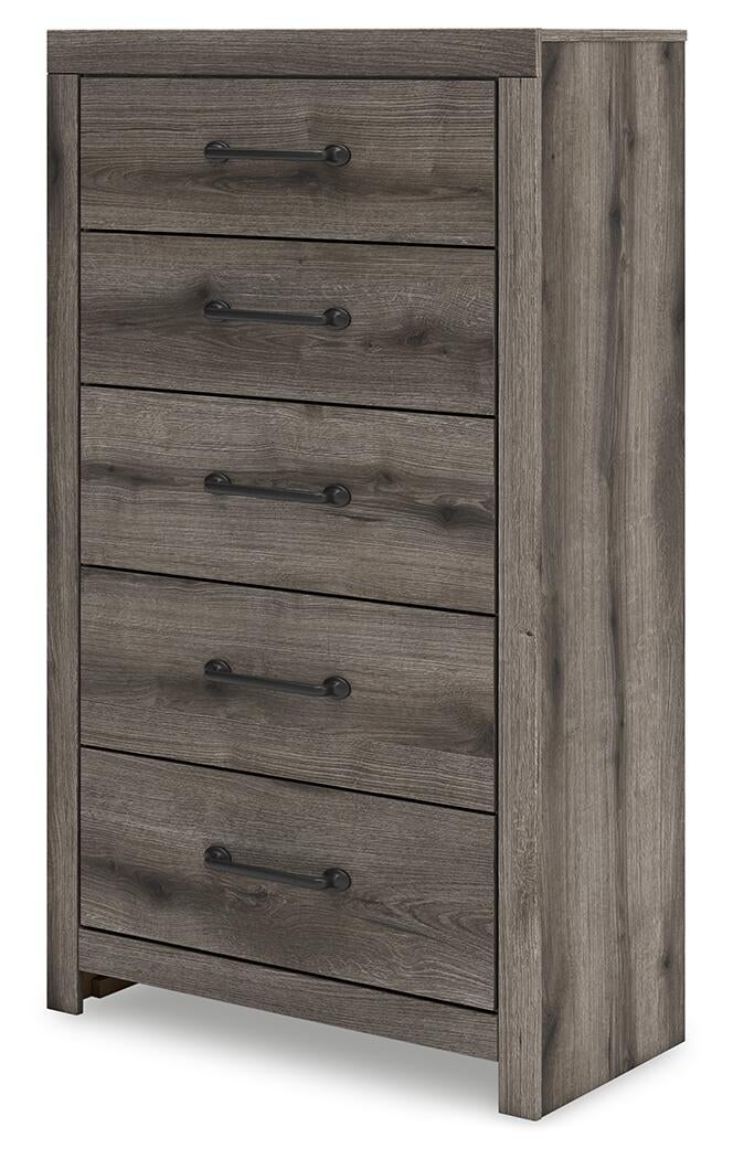Urbanoore  Panel Bed, Dresser, Mirror, Chest And Nightstand