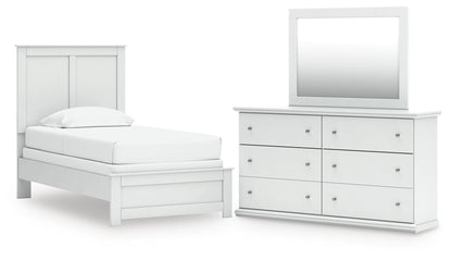 Bostwick Shoals  Panel Bed, Dresser And Mirror