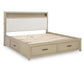 Calmoro  Bookcase Bed With Mirrored Dresser