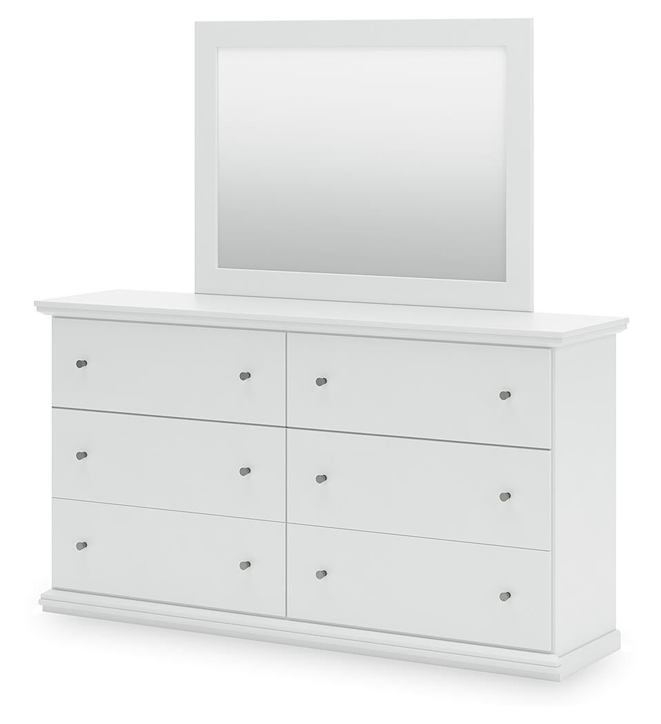 Bostwick Shoals  Panel Bed, Dresser And Mirror