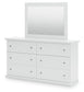 Bostwick Shoals  Panel Bed, Dresser And Mirror
