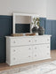 Bostwick Shoals  Panel Bed, Dresser And Mirror