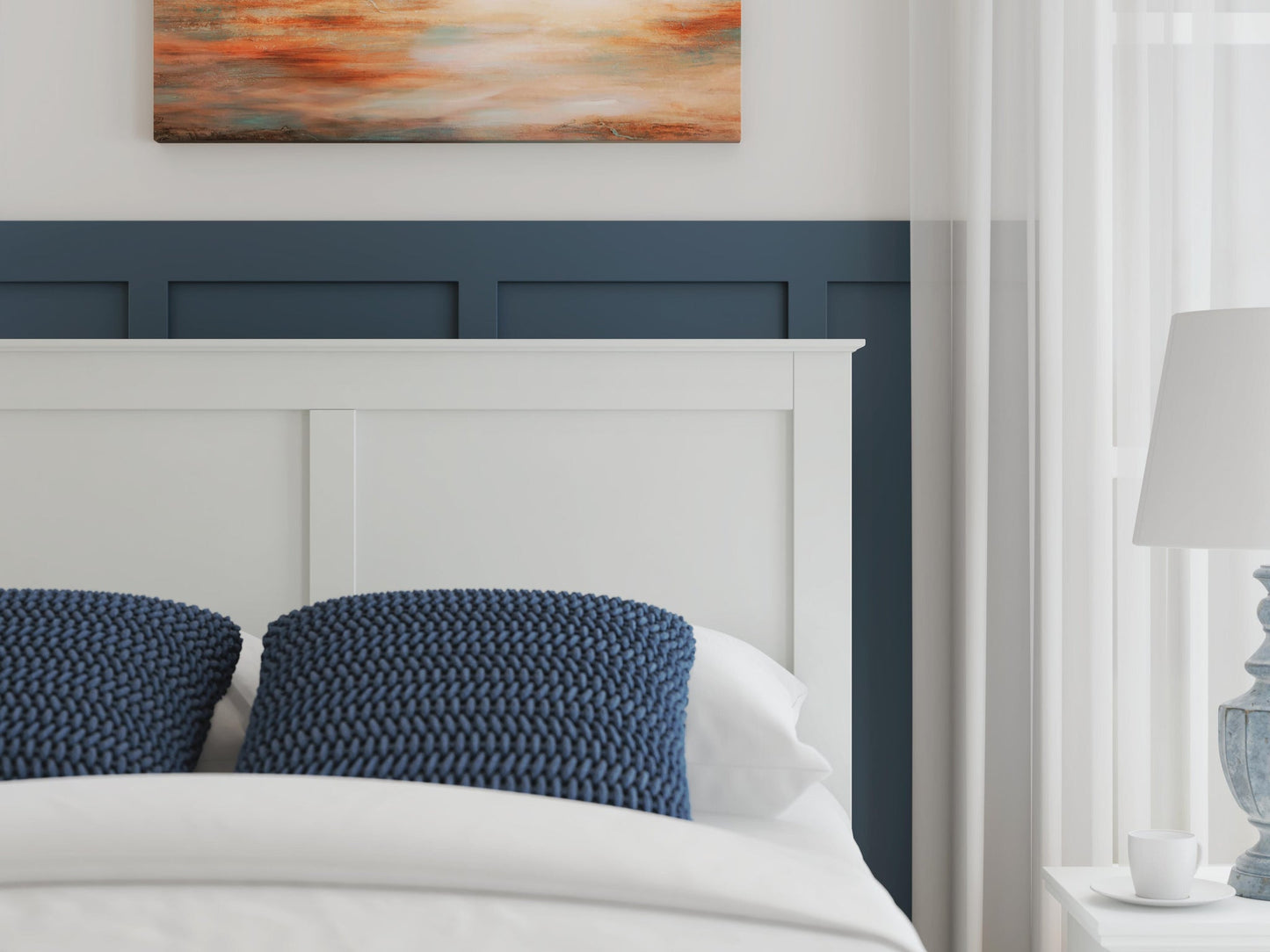 Bostwick Shoals  Panel Bed, Dresser And Mirror