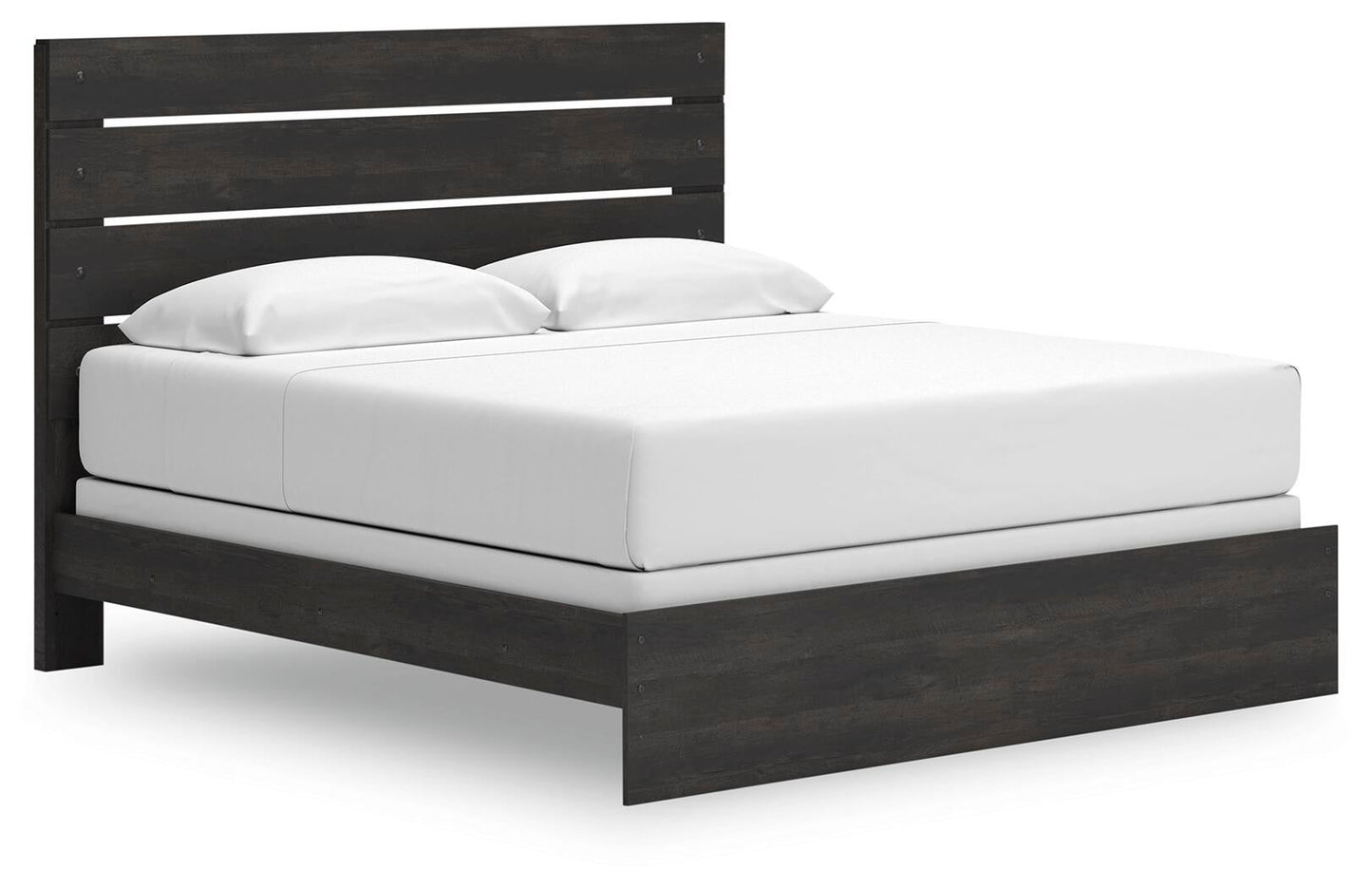 Delmorta  Panel Bed, Dresser, Mirror And Nightstand
