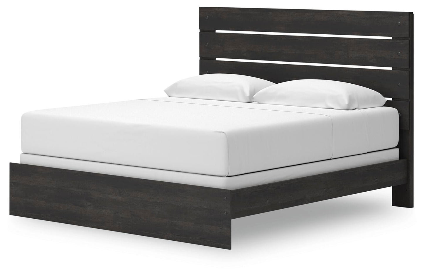 Delmorta  Panel Bed, Dresser, Mirror And Nightstand