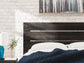 Delmorta  Panel Bed, Dresser, Mirror And Nightstand