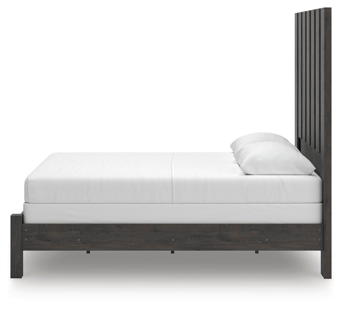 Fraluna  Panel Bed, Dresser And Mirror