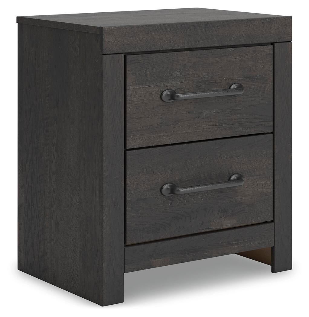 Delmorta  Panel Bed With Storage, Dresser, Mirror And Nightstand