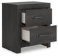 Delmorta  Panel Bed With Storage, Dresser, Mirror And Nightstand