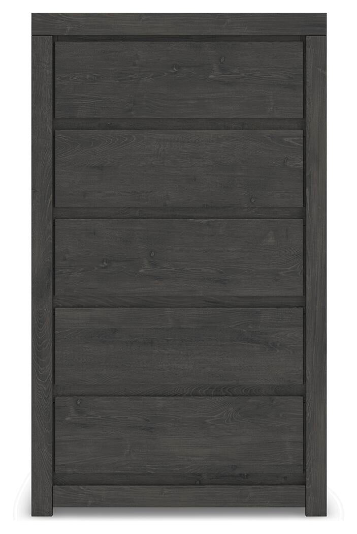 Parlayon  Panel Storage Bed, Dresser, Mirror, Chest And Nightstand