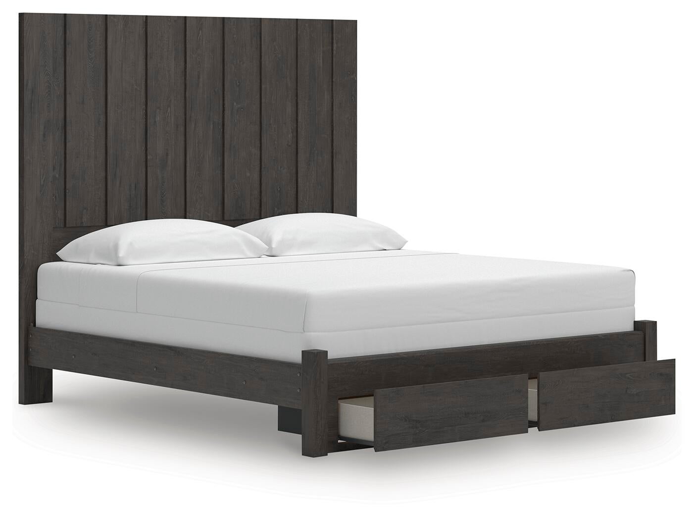 Parlayon  Panel Storage Bed, Dresser, Mirror, Chest And Nightstand
