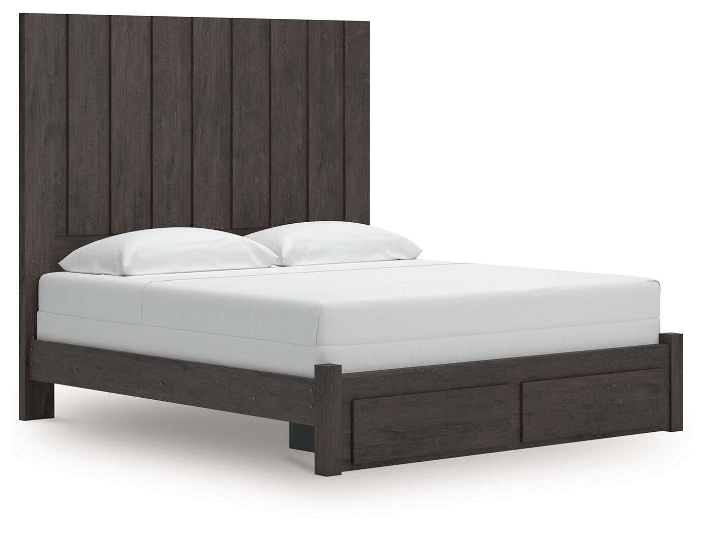 Parlayon  Panel Storage Bed, Dresser, Mirror, Chest And Nightstand