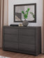 Parlayon  Panel Storage Bed, Dresser, Mirror, Chest And Nightstand