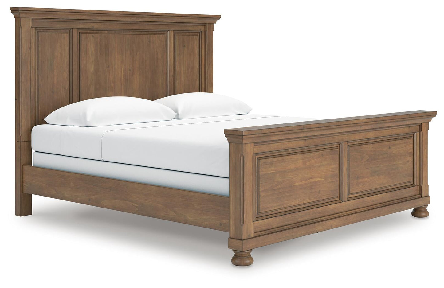 Feddinger  Panel Bed With Mirrored Dresser