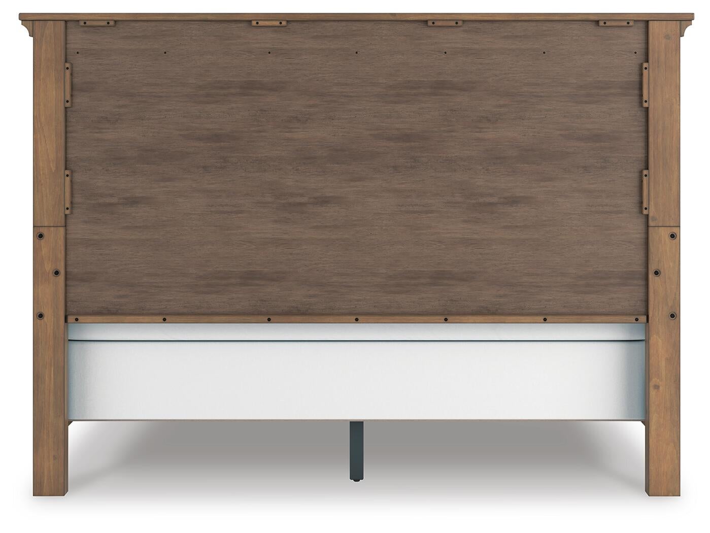 Feddinger  Panel Bed With Mirrored Dresser