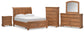 Vandenmore  Storage Sleigh Bed With Mirrored Dresser, Chest And Nightstand