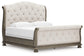 Ardenfield California  Upholstered Sleigh Bed, Dresser, Mirror, Chest And Nightstand