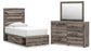 Urbanoore  Panel Bed With Storage, Dresser And Mirror