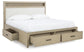 Calmoro California  Bookcase Bed With Mirrored Dresser And Nightstand