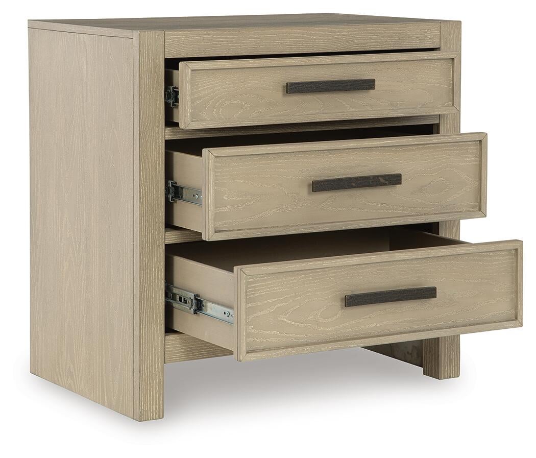 Calmoro California  Bookcase Bed With Mirrored Dresser And Nightstand