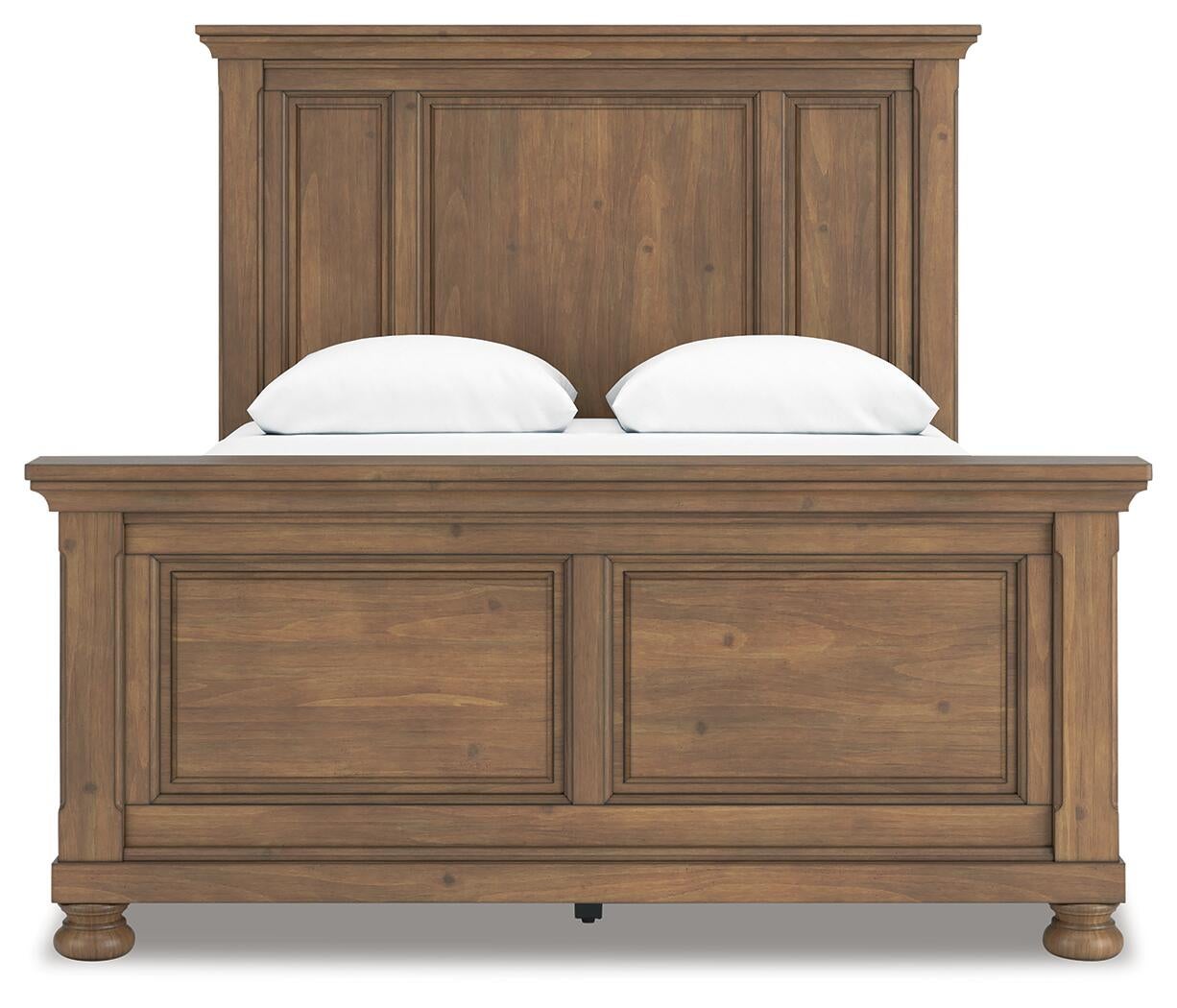 Vandenmore  Panel Bed With Mirrored Dresser