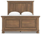 Vandenmore  Panel Bed With Mirrored Dresser