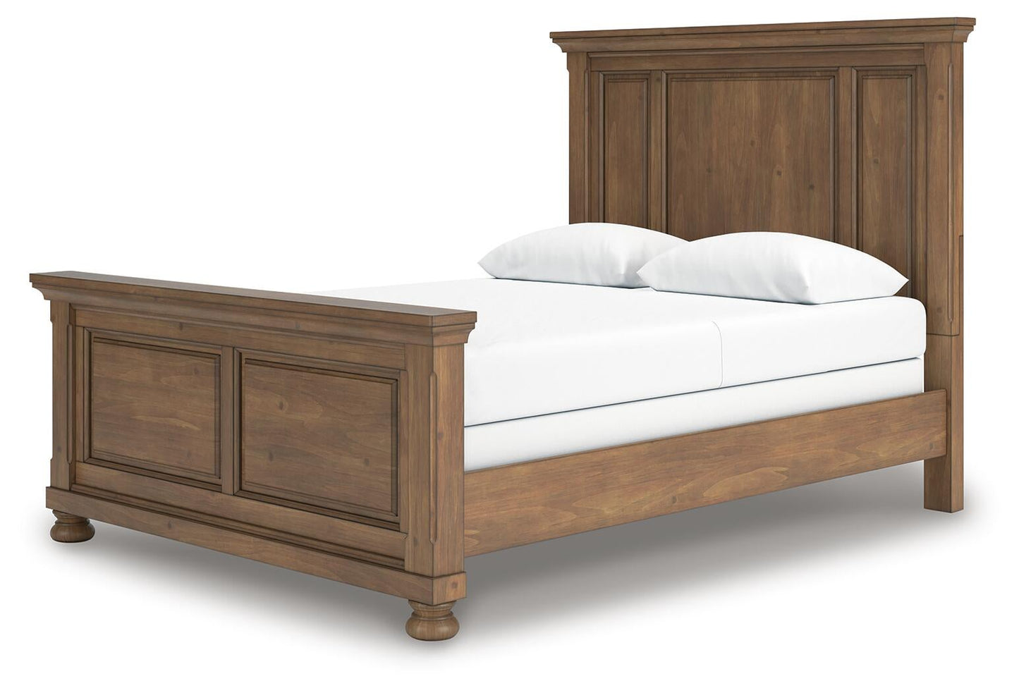 Vandenmore  Panel Bed With Mirrored Dresser