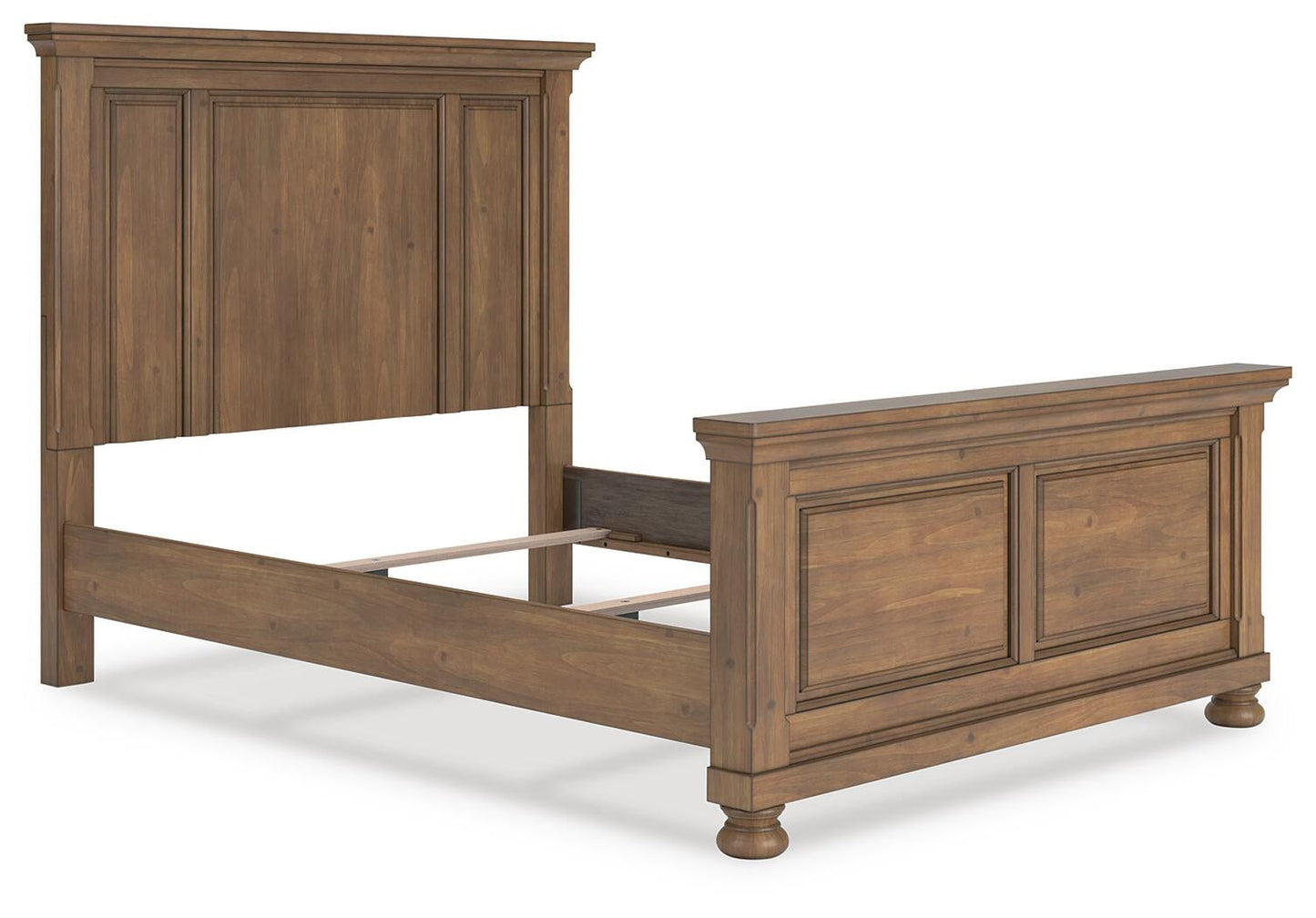 Vandenmore  Panel Bed With Mirrored Dresser