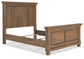 Vandenmore  Panel Bed With Mirrored Dresser