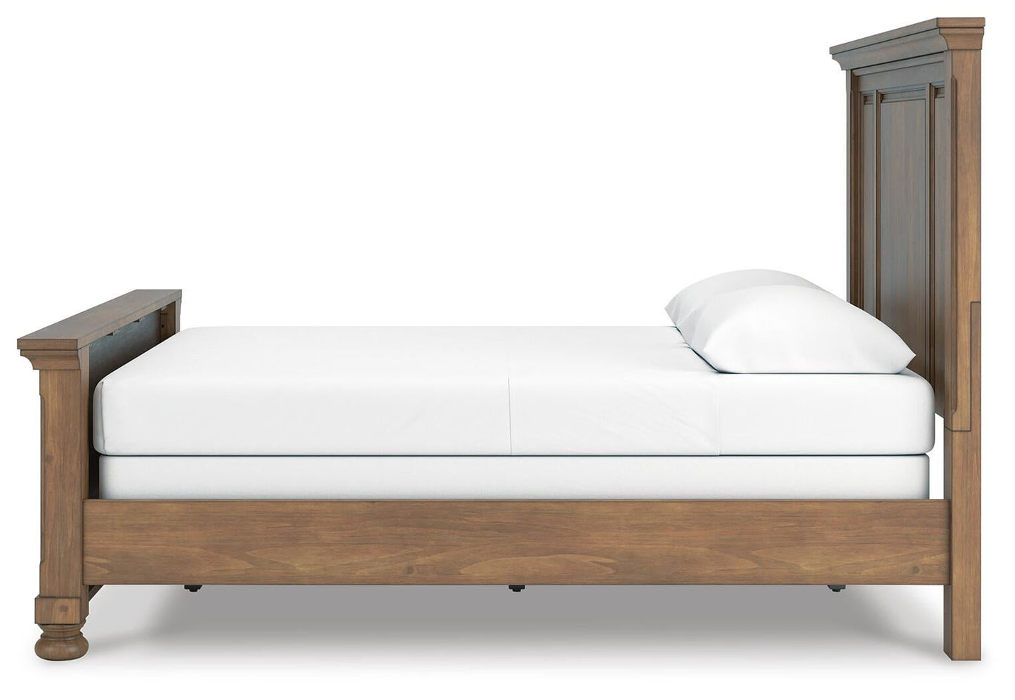 Vandenmore  Panel Bed With Mirrored Dresser