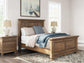 Vandenmore  Panel Bed With Mirrored Dresser