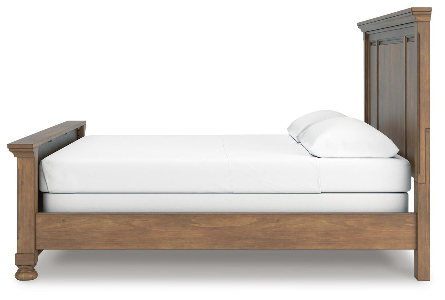 Feddinger California  Panel Bed With Mirrored Dresser