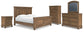 Vandenmore  Panel Bed With Mirrored Dresser, Chest And Nightstand