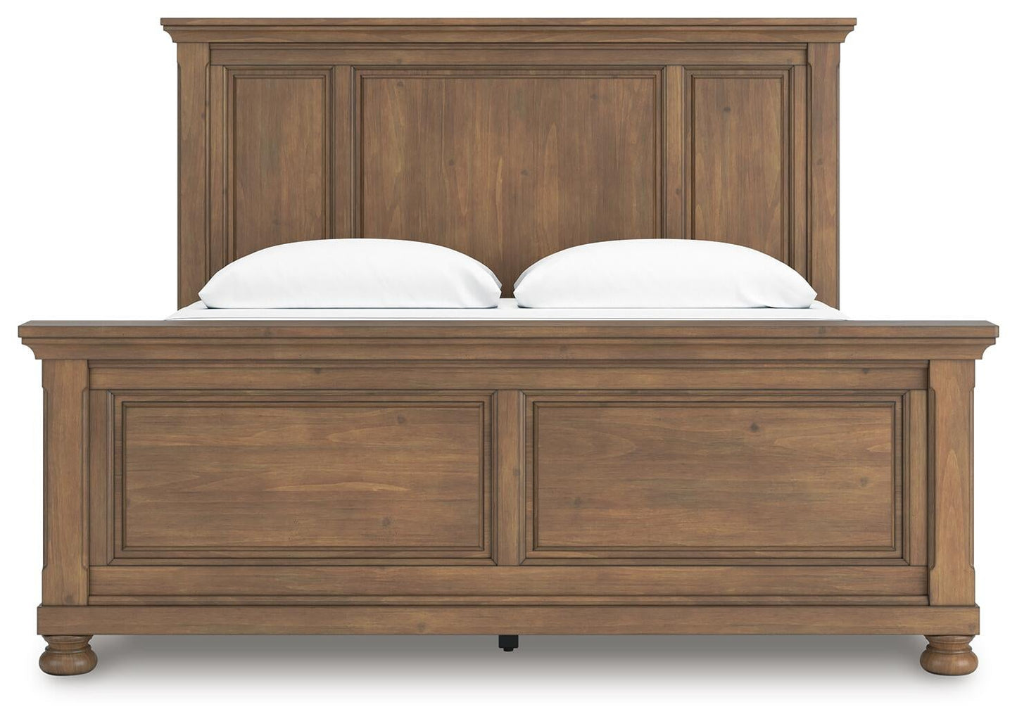 Vandenmore  Panel Bed With Mirrored Dresser And Nightstand
