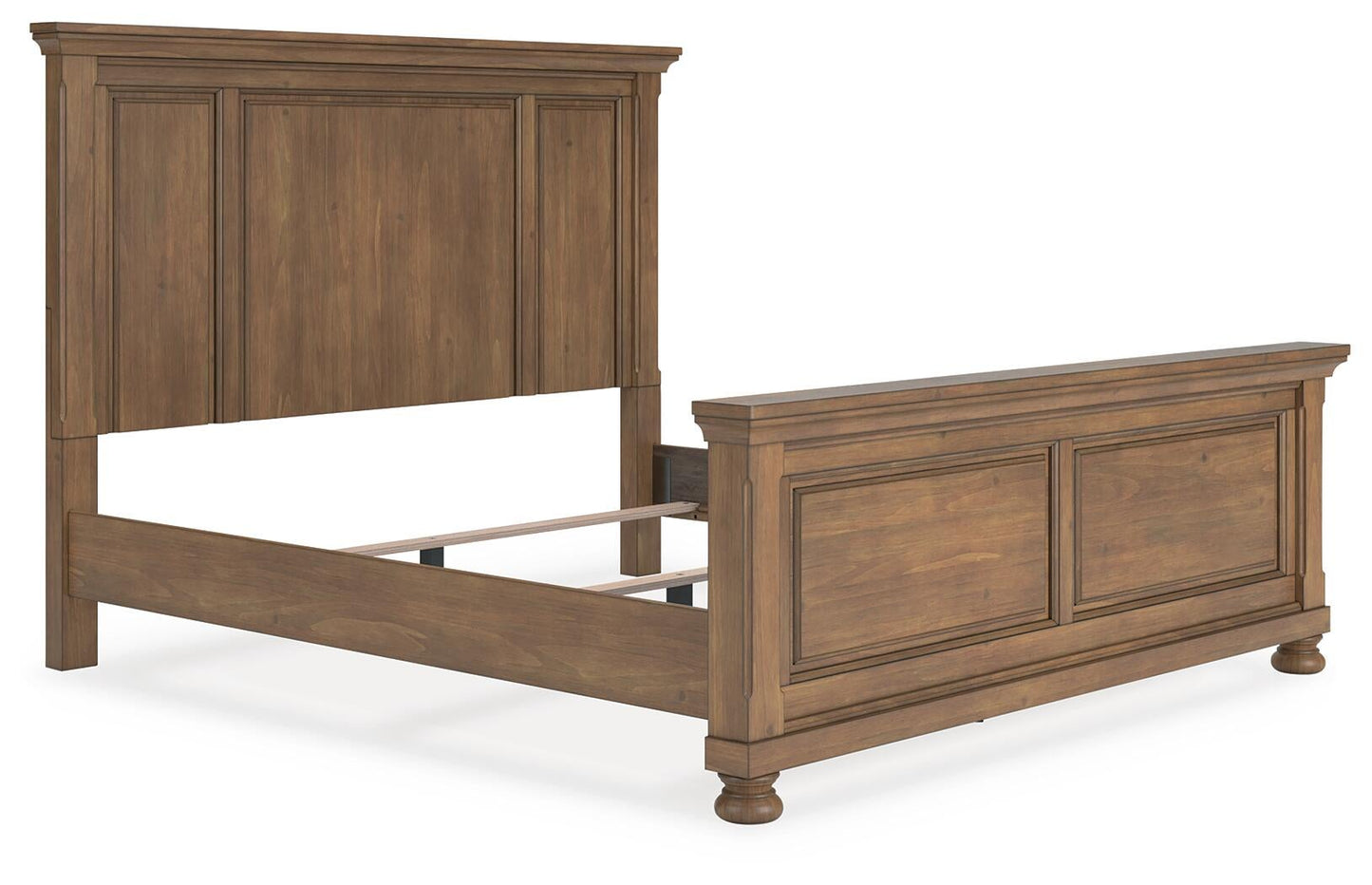 Vandenmore  Panel Bed With Mirrored Dresser And Nightstand