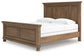 Vandenmore  Panel Bed With Mirrored Dresser And Nightstand