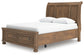 Vandenmore  Storage Sleigh Bed With Mirrored Dresser