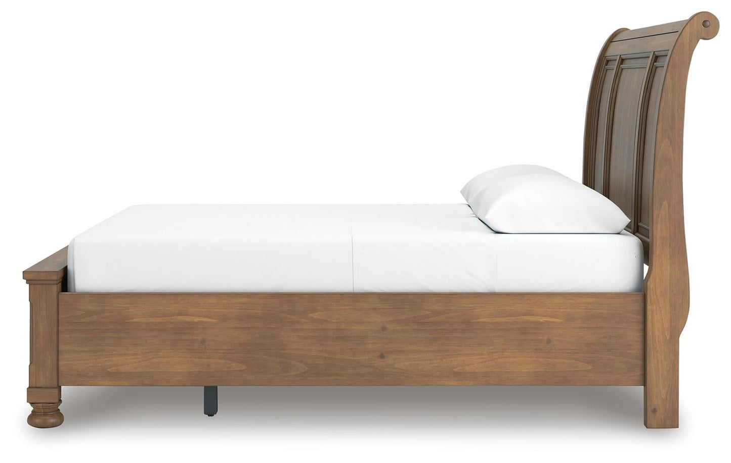 Vandenmore  Storage Sleigh Bed With Mirrored Dresser