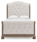 Ardenfield  Upholstered Sleigh Bed, Dresser, Mirror, Chest And Nightstand