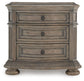 Ardenfield  Upholstered Sleigh Bed, Dresser, Mirror, Chest And Nightstand