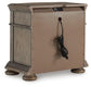 Ardenfield  Upholstered Sleigh Bed, Dresser, Mirror And Nightstand