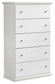 Bostwick Shoals  Panel Bed, Dresser, Mirror, Chest And Nightstand