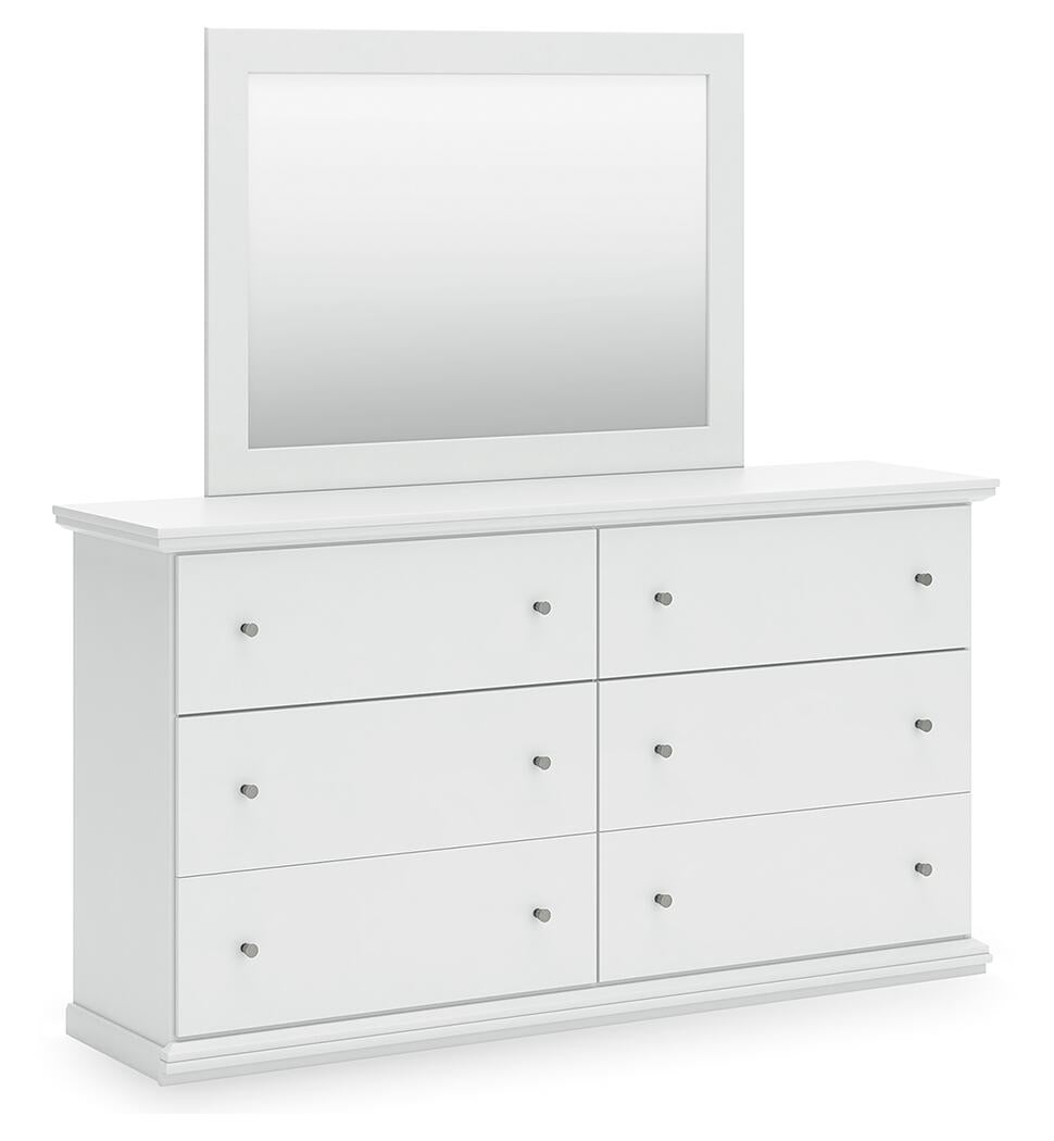 Bostwick Shoals  Panel Bed, Dresser, Mirror And Nightstand