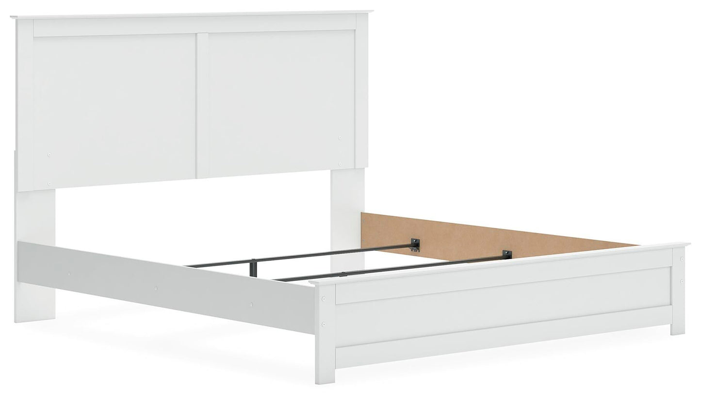 Bostwick Shoals  Panel Bed, Dresser, Mirror And Nightstand