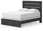 Hollivern  Panel Bed, Dresser, Mirror And Nightstand