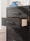 Hollivern  Panel Bed, Dresser, Mirror, Chest And Nightstand