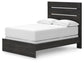 Delmorta  Panel Bed, Dresser And Mirror