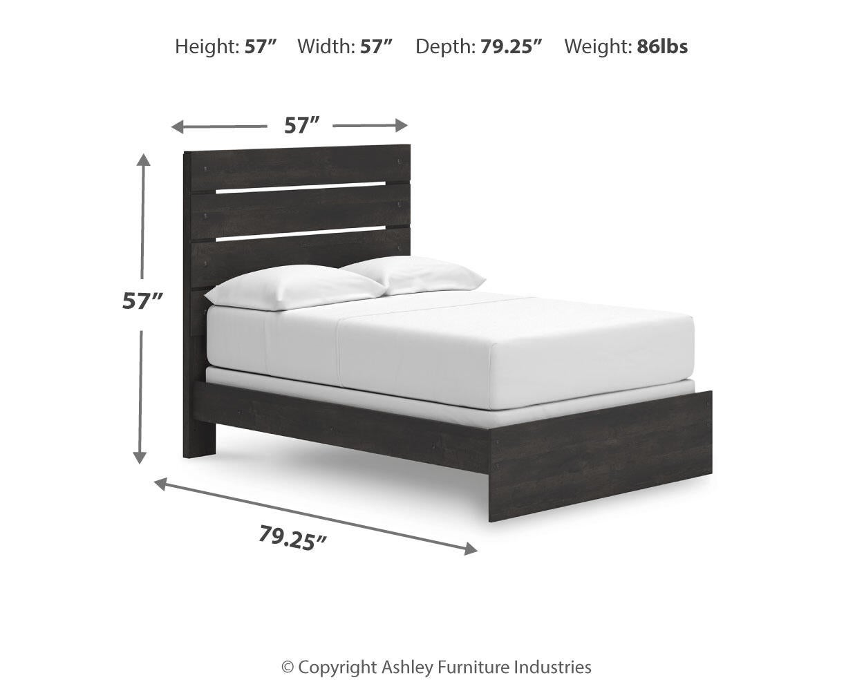 Delmorta  Panel Bed, Dresser And Mirror