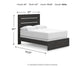 Delmorta  Panel Bed, Dresser And Mirror